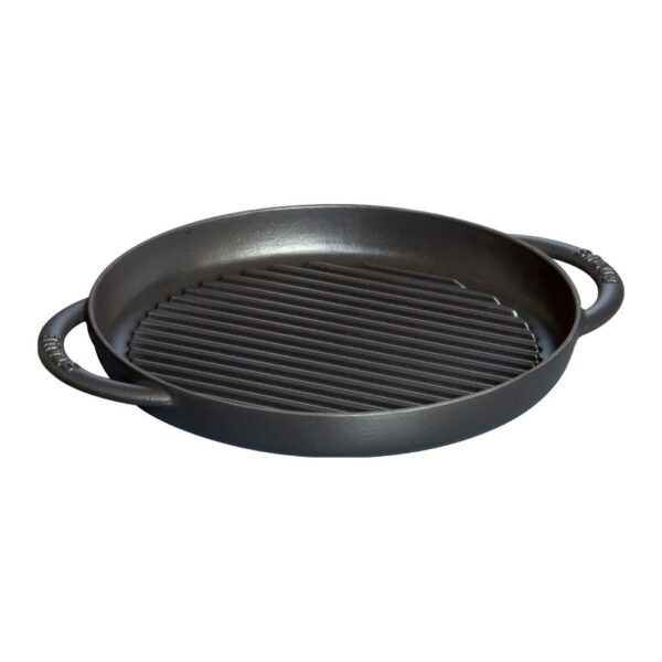 Staub 10" Cast Iron Pure Grill Pan | Matte Black