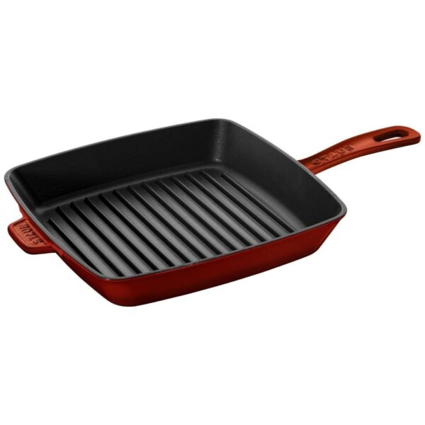 Staub 12" Square Grill Pan | Grenadine